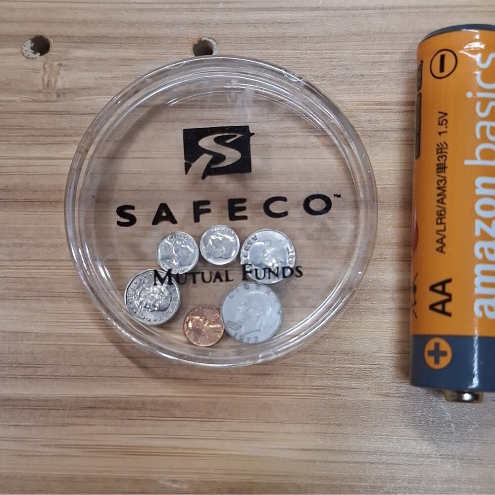 Safeco Mutual Funds Promotional Mini Coins with case